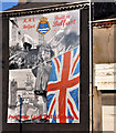 J3574 : HMS "Belfast" mural, Belfast by Albert Bridge