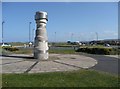 Sculpture at the Zetland Park roundabout