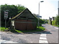 Old garage on the outskirts of Oaksey