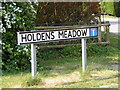 Holdens Meadow Sign