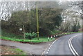 Footpath off the A267, Wellhurst Cottages