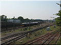 TQ2282 : Trackwork between two railway depots by Stephen Craven