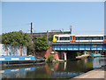 Train crossing the Grand Union Canal