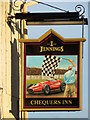 Sign for the Chequers Inn