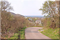 Road descending steeply to Portuairk