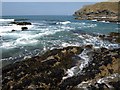 SW9279 : Rocks in Hayle Bay by Derek Harper