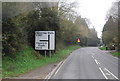 Approaching the junction of the A267 and A272