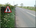 Road from Monmouth approaches turning for Dingestow