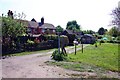 Footpath behind the houses