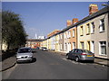 Rutland St, Cardiff, looking towards Stafford Rd.