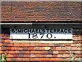 St Michaels Terrace date plaque