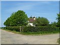 Bridleway and drive junction  at Medhone Farm