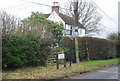 Road sign, Mile Oak Rd