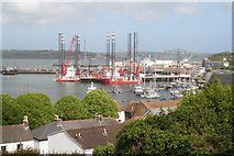 SW8132 : Falmouth Docks viewed from Wodehouse Terrace by Rod Allday