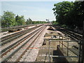 View from the end of the platform at Turnham Green