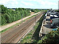 Railway tracks at Yaxley near Peterborough