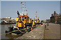 TG5207 : Vessels moored at South Quay, Great Yarmouth by Glen Denny