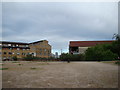 View of Royal Victoria Dock buildings from East India Dock