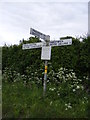 TG0527 : Roadsign on Hindolveston Road by Geographer