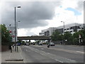 Westway crosses Wood Lane at White City