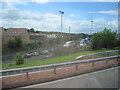 Yard of Central car auctions by Easterhouse Station