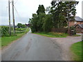 Lane near Shordley Hall farm