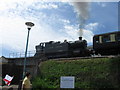 Steam train adjacent Goodrington Beach