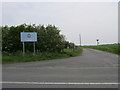 Entrance road to RAF Cowden