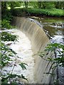 Weir on the River Goyt at Disley