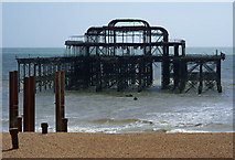TQ3003 : West Pier, Brighton, Sussex by Peter Trimming