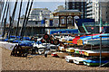 TQ3003 : Boats on Brighton Beach, Sussex by Peter Trimming