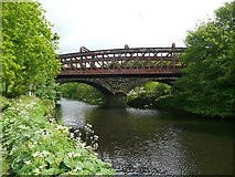 SE1721 : Railway bridges over the River Calder, Bradley by Humphrey Bolton