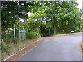 Blacktiles Lane & footpath to Bealings Road & entrance to Broomfield