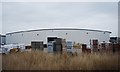 Industrial building by the railway line