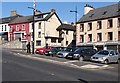 Shops facing the Lower Square at Kilkeel