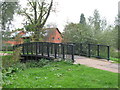 Footbridge over the Quaggy River, Chinbrook Meadows