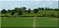 Footpath across fields to Ault Hucknall Lane