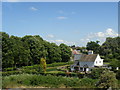 House at Farley Green with B4540 beyond