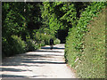 A cyclist on Holme Lane