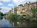 Houses in Hormead Road backing onto Grand Union Canal