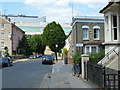 Looking down Caxton road to Sterne Street