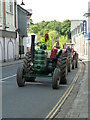 Okehampton - Market Street with historic tractors