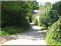 The lane leading from Luckett to Higher Hampt