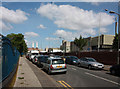 Thessaly Road with Nine Elms on the right