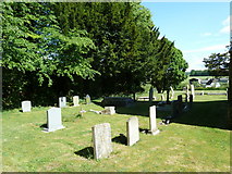 SU5839 : St Peter, Brown Candover- gravestones by Basher Eyre