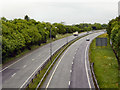 Eastbound A55 from Ffordd Penmynydd