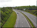 Westbound A55 from Ffordd Penmynydd