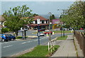 Reney Road towards traffic island and shops