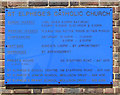 St Elphege, Stafford Road, South Beddington - Notice board