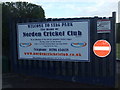 Norden Cricket Club - Front Entrance